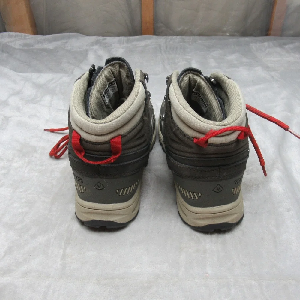 Vasque Kids‎ Hiking Boots 5 Brown Waterproof Red Laces Trail Trekking Breeze AT
